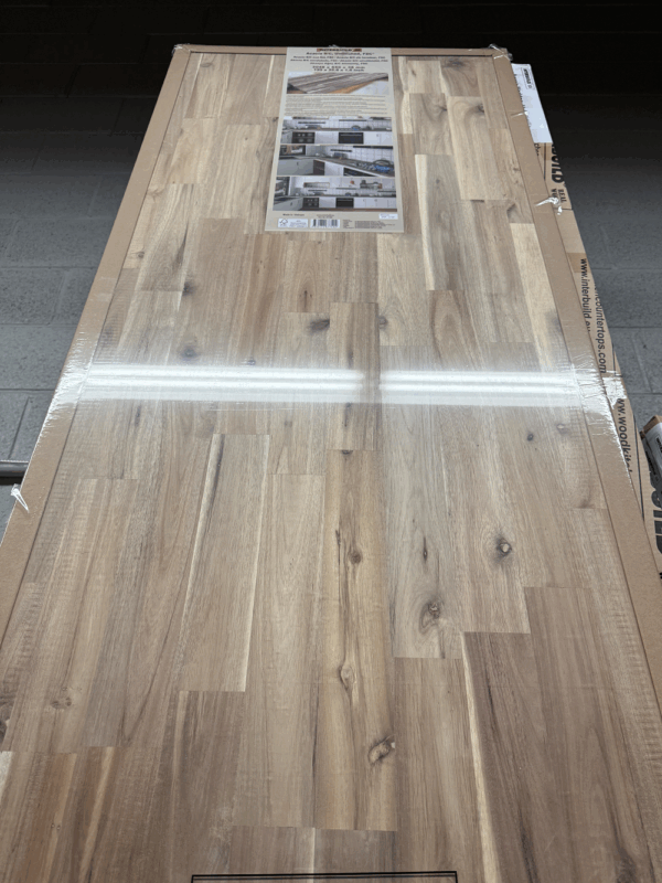 120 x 25.5 x 1.5 Unfinished Acacia Wood Countertop - Image 2