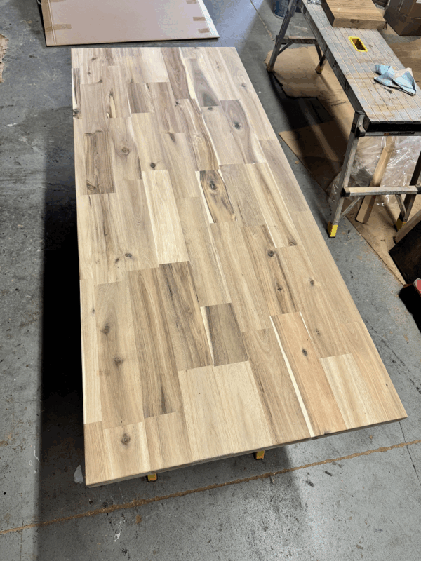 120 x 25.5 x 1.5 Unfinished Acacia Wood Countertop - Image 3