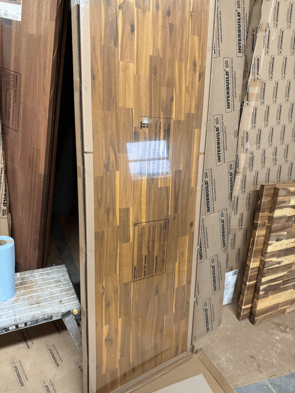 120 x 25.5 x 1.5 Golden Teak Acacia Countertop - Image 3