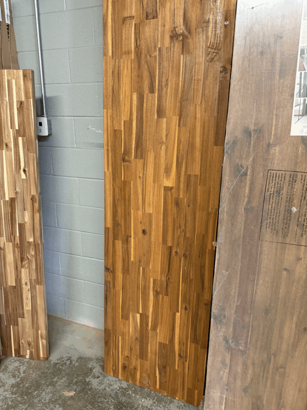 120 x 25.5 x 1.5 Golden Teak Acacia Countertop - Image 2