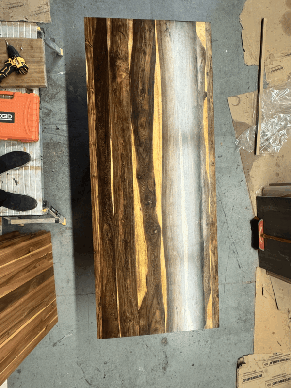 78.7 x 31.5 x 1.2 Clear Senna Wood Countertop - Straight Edge Both Sides - Image 3