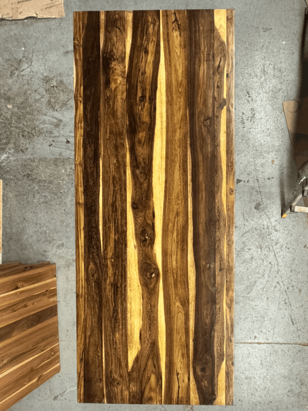 78.7 x 31.5 x 1.2 Clear Senna Wood Countertop - Straight Edge Both Sides