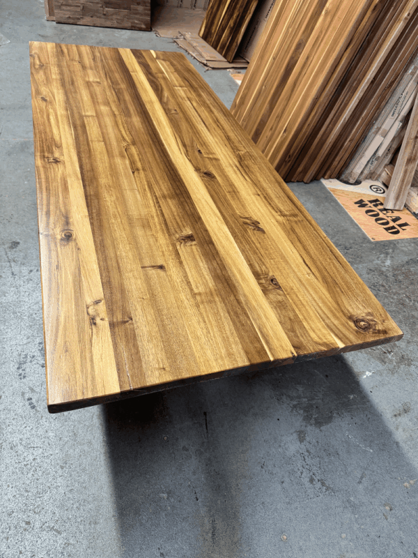 79 x 31.5 x 1.2 Clear Acacia Wood Countertop - Wide Plank (Edge-Glued) - Image 2
