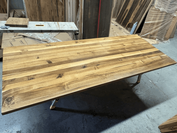 79 x 31.5 x 1.2 Clear Acacia Wood Countertop - Wide Plank (Edge-Glued) - Image 3