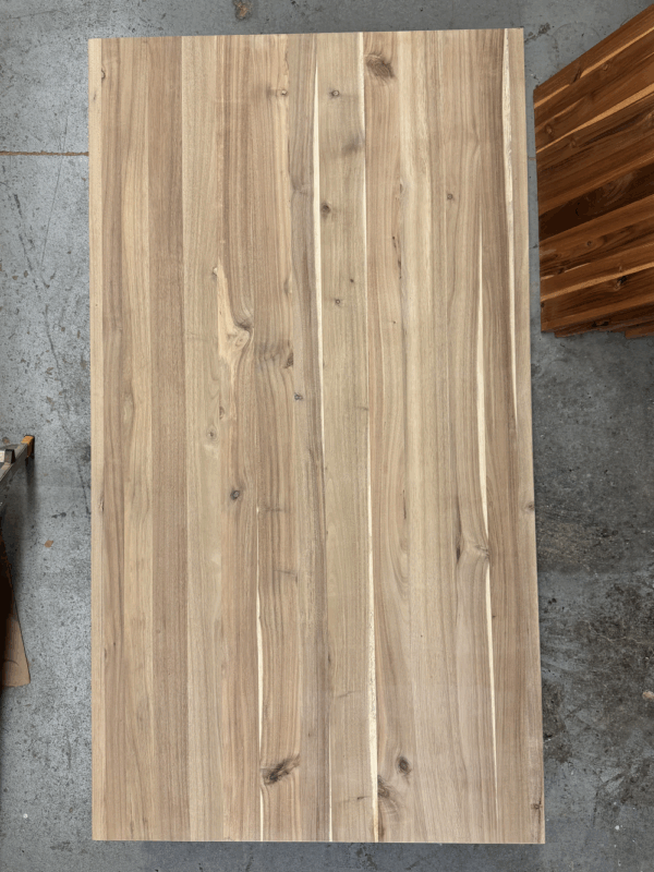 74 x 40 x 1.5 Unfinished Acacia Wood Countertop – Wide Plank (Edge-Glued)