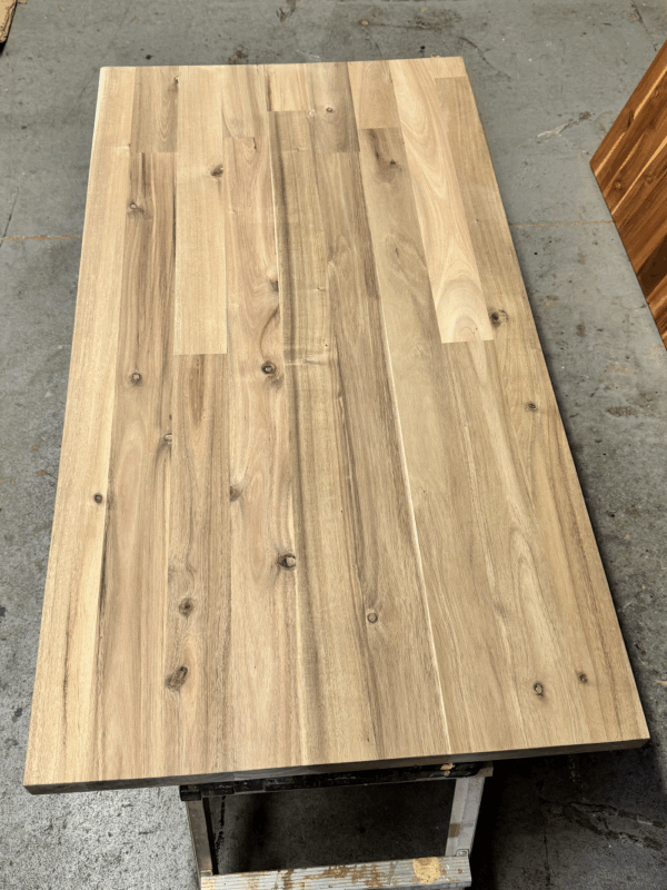 120 x 25.5 x 1.5 Unfinished Acacia Wood Countertop - Wide Plank (Edge-Glued) - Image 3
