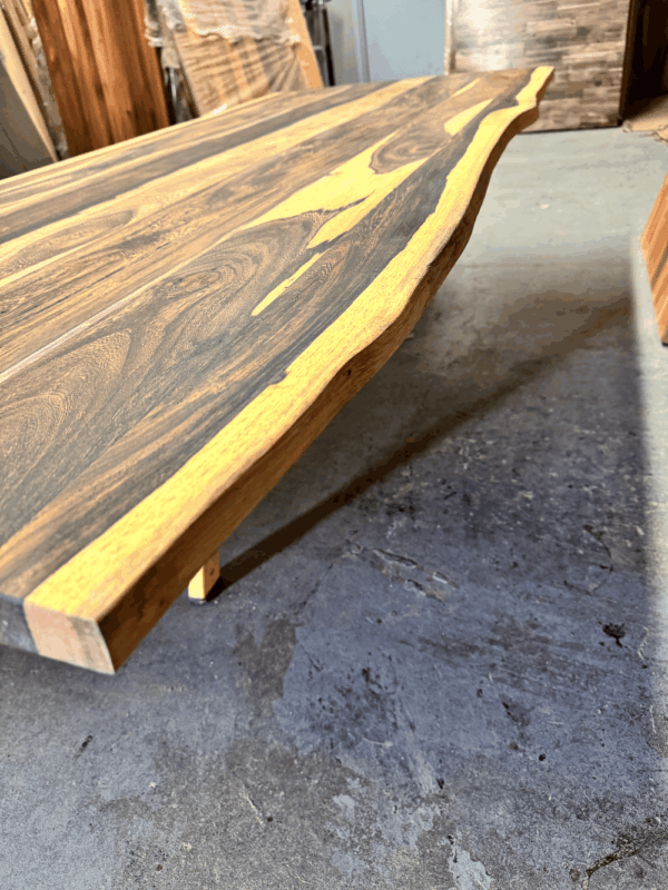 78.7 x 31.5 x 1.2 Clear Senna Wood Countertop - Live Edge Both Sides - Image 3
