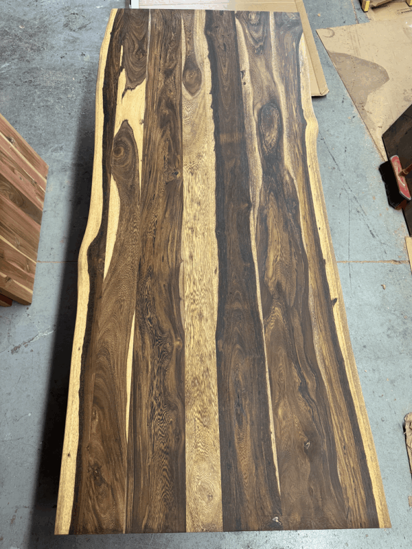 78.7 x 31.5 x 1.2 Clear Senna Wood Countertop - Live Edge Both Sides